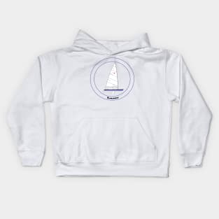 Laser Sailboat Kids Hoodie